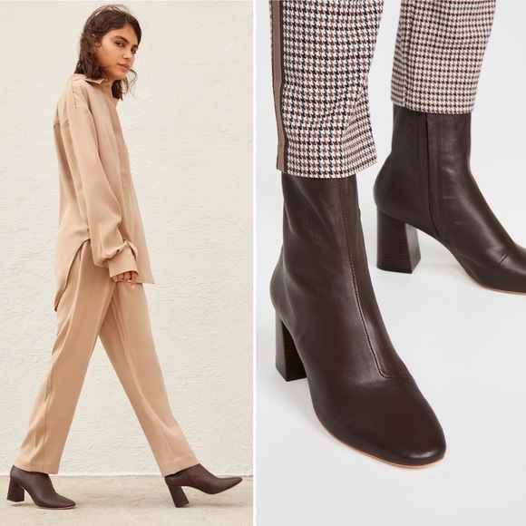 Loeffler Randall Shoes - NWOB, Loeffler Randall Elise Leather Boots in Brown Leather, Size 8